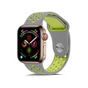 Apple Watch 38mm Uyumlu Kordon Silikon Esnek Yumuşak Delikli Spor KRD-02 Kayış
