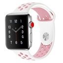 Apple Watch 38mm Uyumlu Kordon Silikon Esnek Yumuşak Delikli Spor KRD-02 Kayış