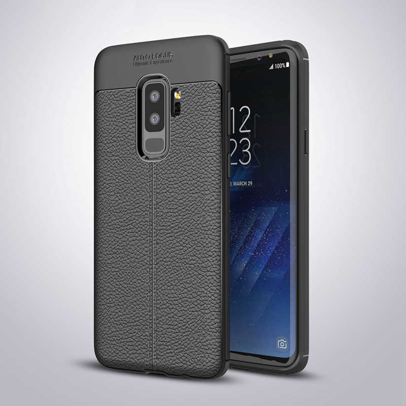 [RNZ-TA234] Samsung Galaxy S9 Plus Uyumlu Kılıf Zore Niss Silikon Kapak (Siyah)