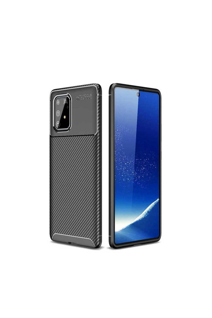 [RNZ-TA34268] Samsung Galaxy A91 (S10 Lite) Uyumlu Kılıf Zore Negro Silikon Kapak (Siyah)