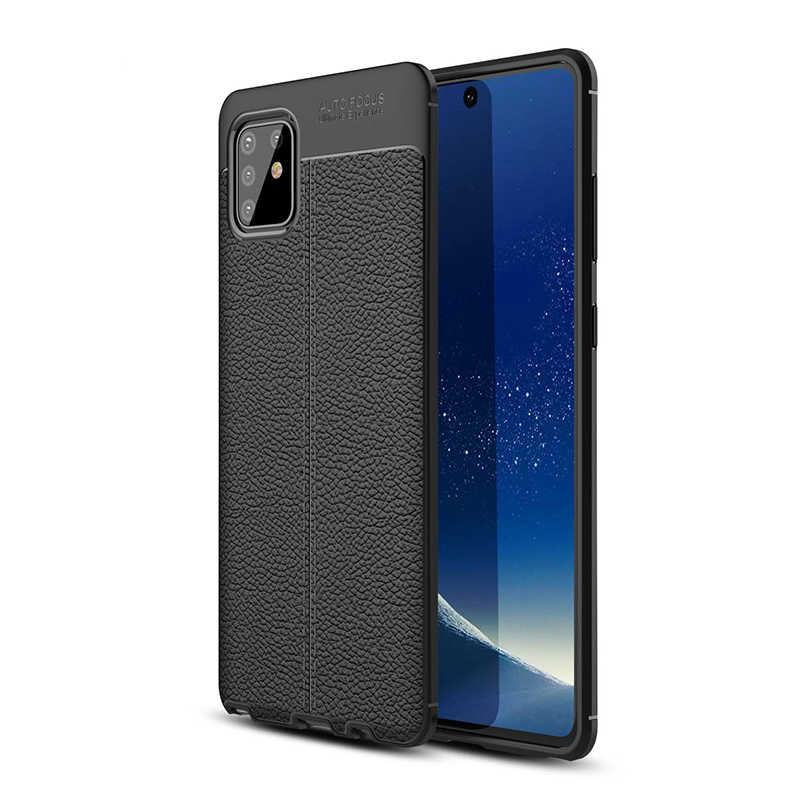 [RNZ-TA34287] Samsung Galaxy A81 (Note 10 Lite) Uyumlu Kılıf Zore Niss Silikon Kapak (Siyah)
