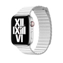 Apple Watch 42mm Uyumlu Kordon Suni Deri Bakla Tasarımlı KRD-09 Kayış