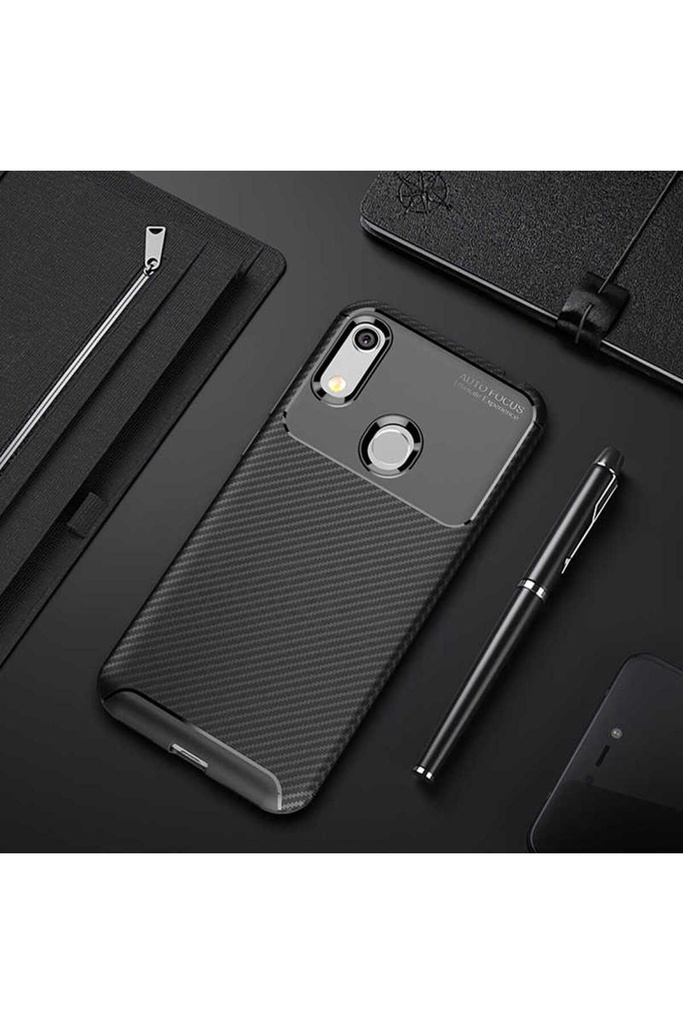 [RNZ-TA34597] Huawei Y6S 2019 Uyumlu Kılıf Zore Negro Silikon Kapak (Siyah)