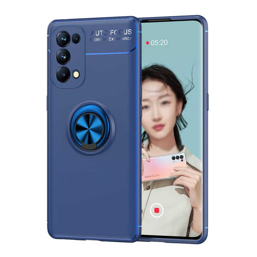 Oppo Reno 5 5G Uyumlu Kılıf Zore Ravel Silikon Kapak