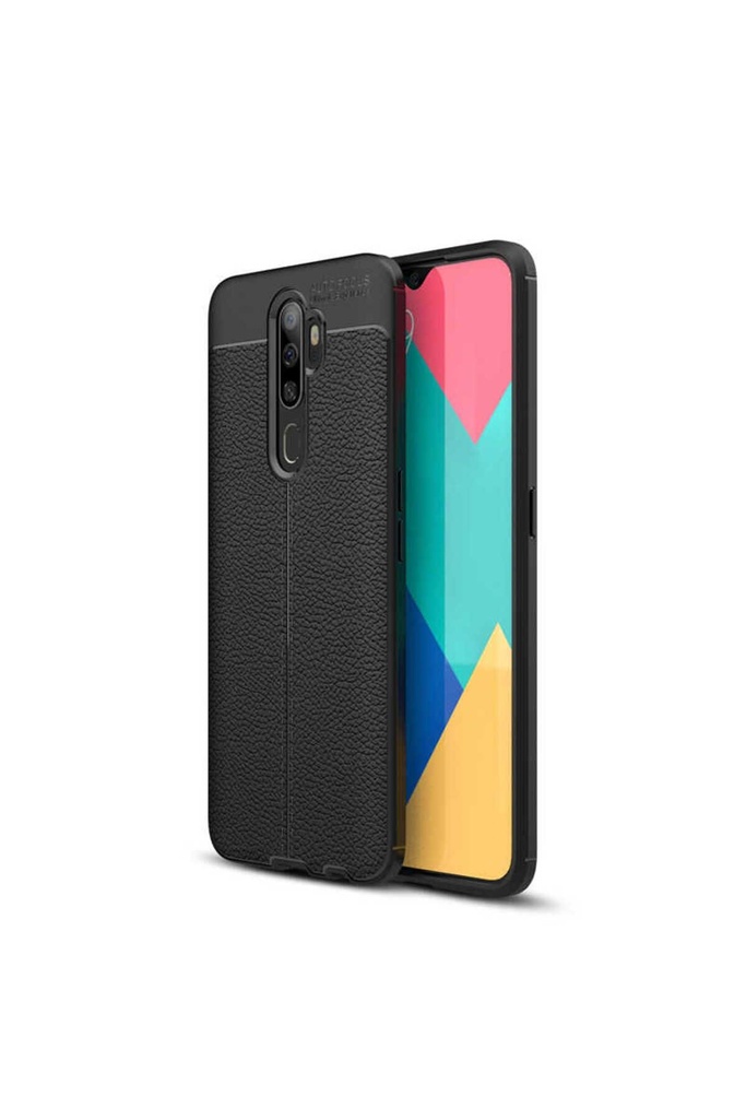 [RNZ-TA34692] Oppo A5 2020 Uyumlu Kılıf Zore Niss Silikon Kapak (Siyah)