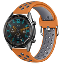 Huawei GT2 46mm 22mm Uyumlu Kordon Silikon Metal Başlıklı Esnek KRD-10 Kayış