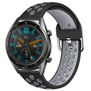 Huawei GT2 46mm 22mm Uyumlu Kordon Silikon Metal Başlıklı Esnek KRD-10 Kayış