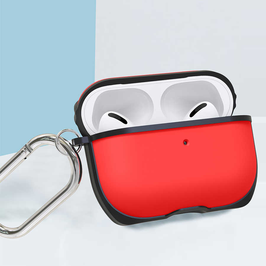 [RNZ-TA34970] ​Wiwu APC002 Airpods Pro Kılıf (Siyah-Kırmızı)