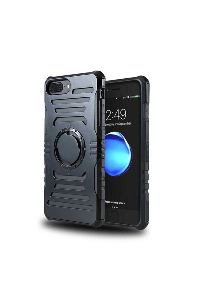 [RNZ-TA35557] Apple iPhone 7 Plus Uyumlu Kılıf Zore 2 in 1 Kol Bandı (Siyah)