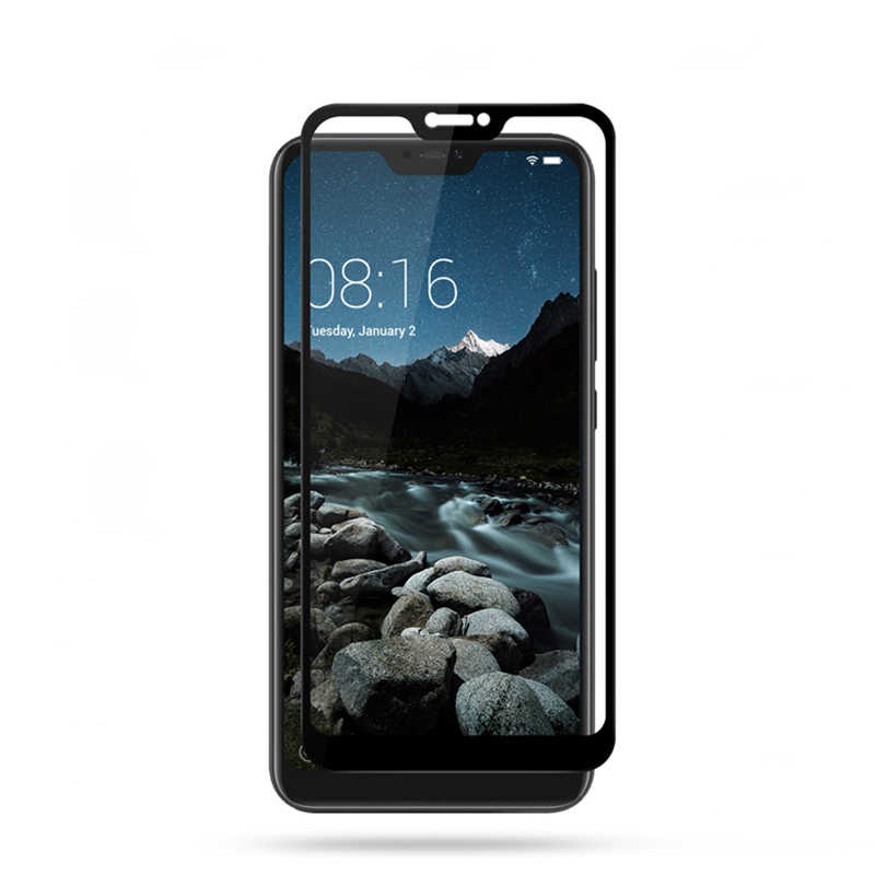 [RNZ-TA35603] Xiaomi Mi 8 Lite Uyumlu Zore Kenarları Kırılmaya Dayanıklı Cam Ekran Koruyucu