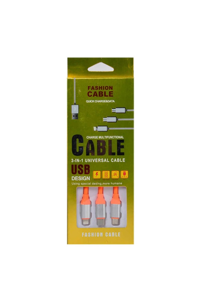 Zore Suffie MTL 3 in 1 Usb Kablo