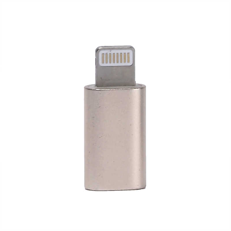 [RNZ-TA35748] iPhone 7-8 İçin Zore Metal 01 5'li Lightning Dönüştürücü Set (Siyah)