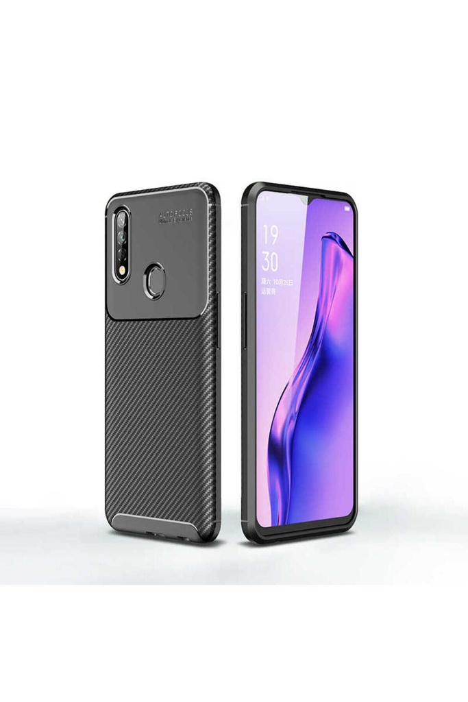 [RNZ-TA35827] Oppo A31 Uyumlu Kılıf Zore Negro Silikon Kapak (Siyah)