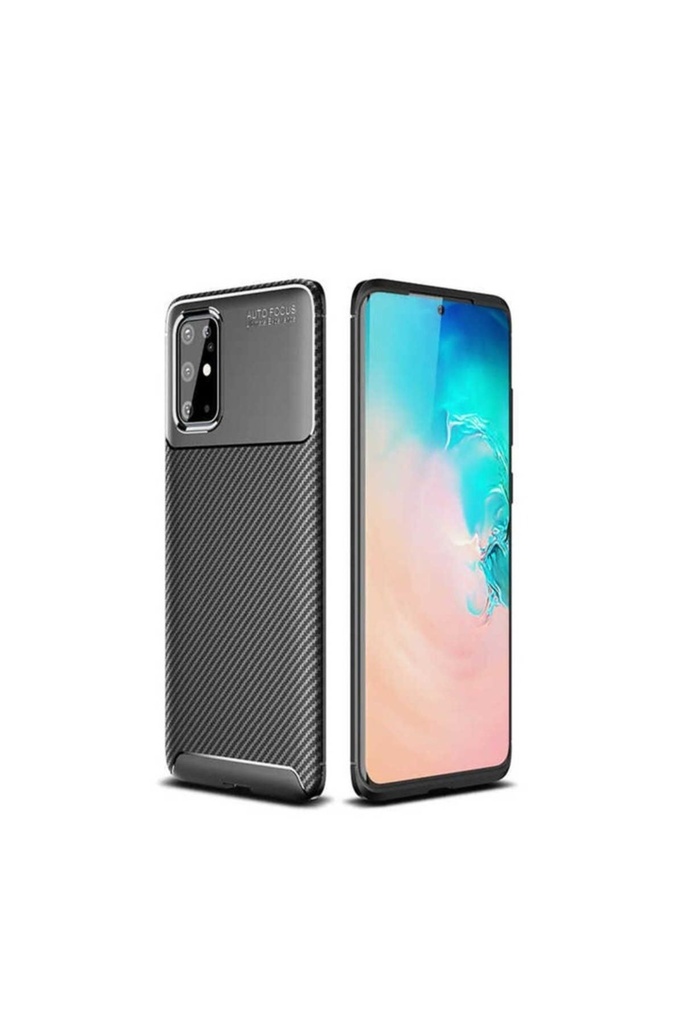 [RNZ-TA35861] Samsung Galaxy S20 Plus Uyumlu Kılıf Zore Negro Silikon Kapak (Siyah)
