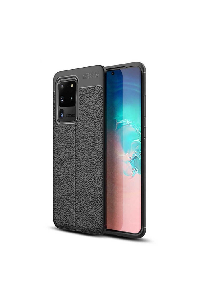 [RNZ-TA35873] Samsung Galaxy S20 Ultra Uyumlu Kılıf Zore Niss Silikon Kapak (Siyah)
