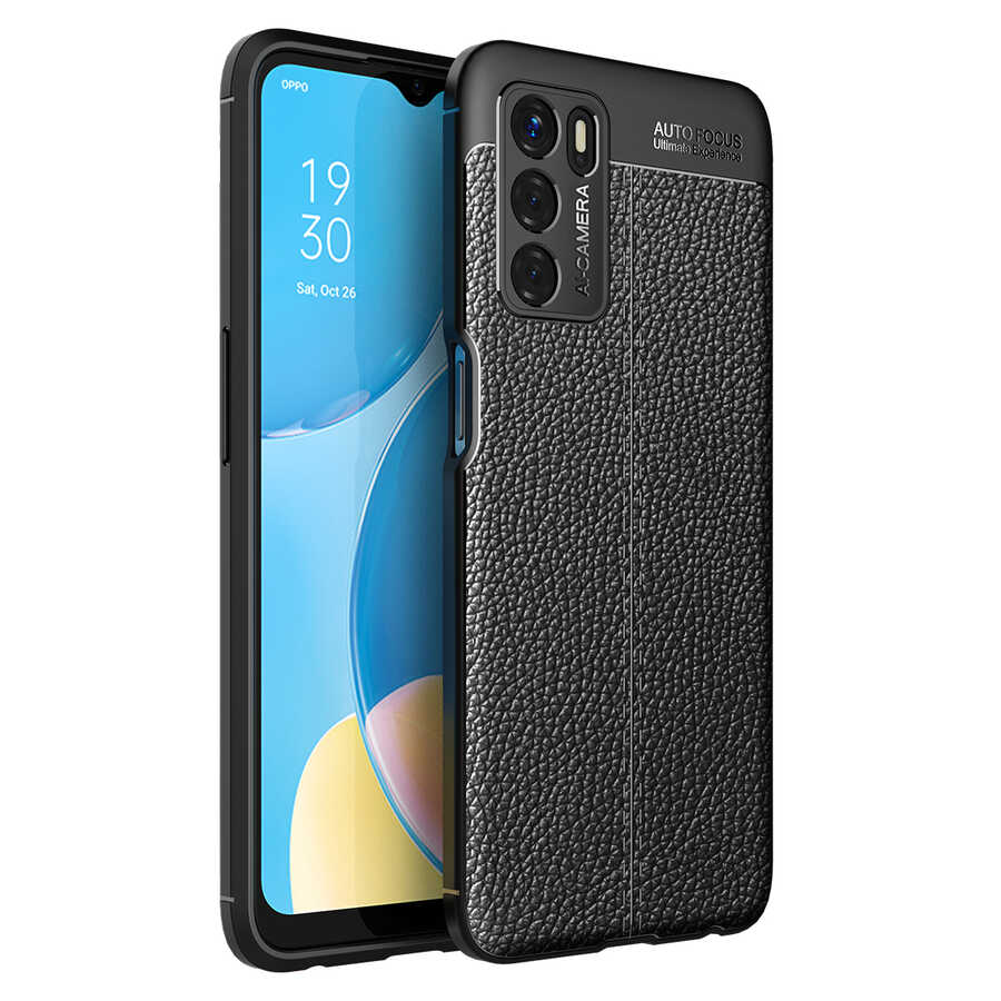 [RNZ-TA57541] Oppo A16 Uyumlu Kılıf Zore Niss Silikon Kapak (Siyah)