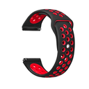 Samsung Gear S3 22mm Uyumlu Kordon Silikon Esnek Yumuşak Delikli Spor KRD-02 Kayış