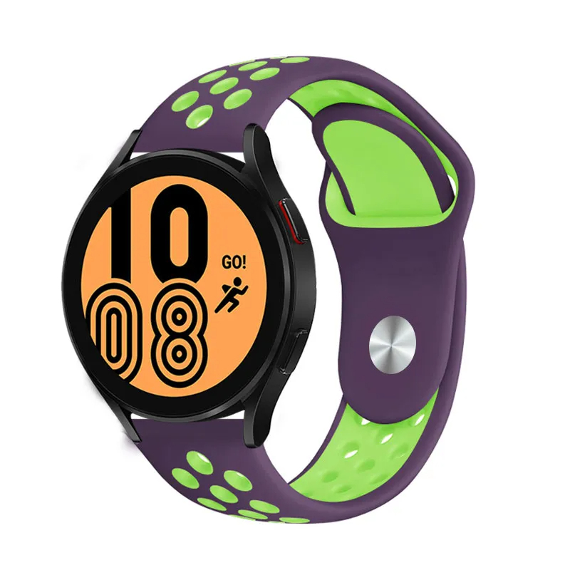 Samsung Gear S3 22mm Uyumlu Kordon Silikon Esnek Yumuşak Delikli Spor KRD-02 Kayış