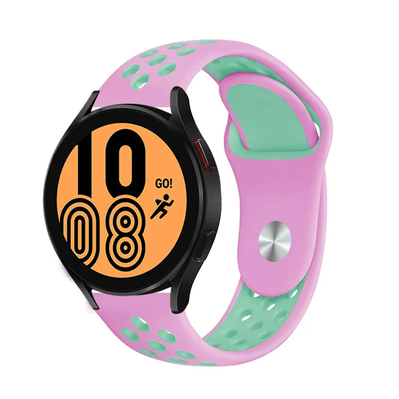 Samsung Gear S3 22mm Uyumlu Kordon Silikon Esnek Yumuşak Delikli Spor KRD-02 Kayış