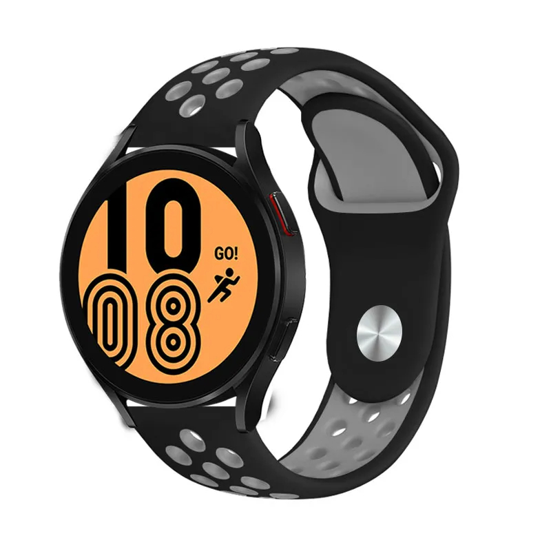 Samsung Gear S3 22mm Uyumlu Kordon Silikon Esnek Yumuşak Delikli Spor KRD-02 Kayış