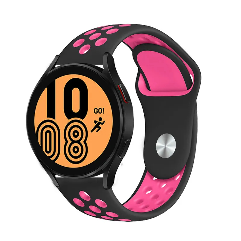 Samsung Gear S3 22mm Uyumlu Kordon Silikon Esnek Yumuşak Delikli Spor KRD-02 Kayış