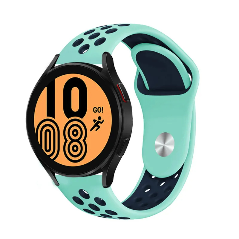 Samsung Gear S3 22mm Uyumlu Kordon Silikon Esnek Yumuşak Delikli Spor KRD-02 Kayış