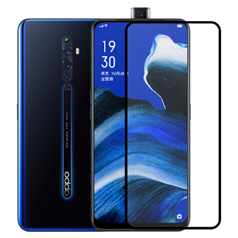 Oppo Reno 2Z Uyumlu Zore Kenarları Kırılmaya Dayanıklı Cam Ekran Koruyucu