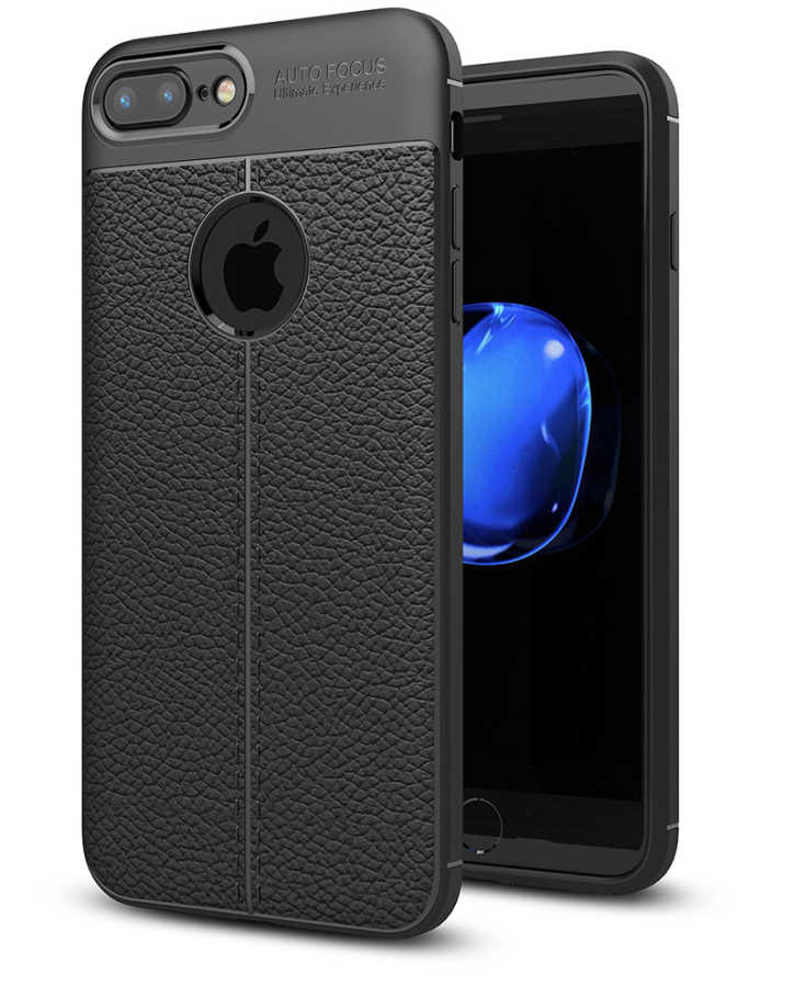 [RNZ-TA259] Apple iPhone 7 Plus Uyumlu Kılıf Zore Niss Silikon Kapak (Siyah)