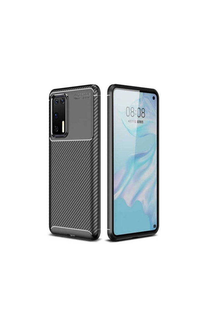 [RNZ-TA37738] Huawei P40 Uyumlu Kılıf Zore Negro Silikon Kapak (Siyah)