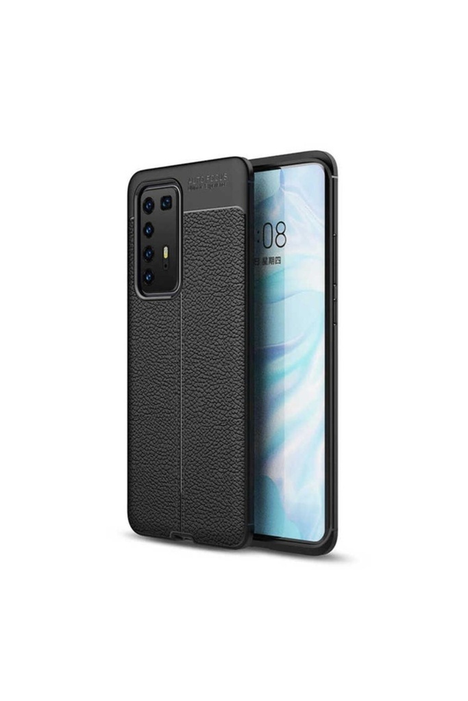 [RNZ-TA37786] Huawei P40 Pro Uyumlu Kılıf Zore Niss Silikon Kapak (Siyah)