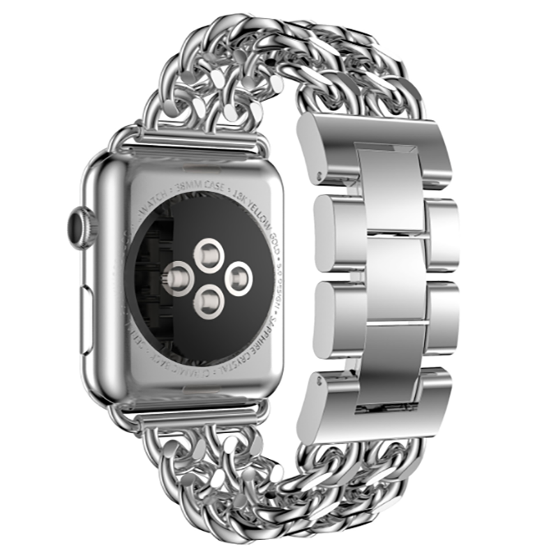 ​​​Apple Watch 44mm Uyumlu Cowboy Metal Kordon