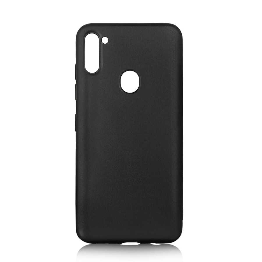 [RNZ-TA37497] Samsung Galaxy A11 Uyumlu Kılıf Zore Premier Silikon Kapak (Siyah)