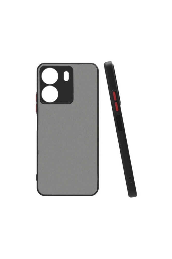 [RNZ-TA96607] Xiaomi Redmi 13C Uyumlu Kılıf Zore Hux Kapak (Siyah)
