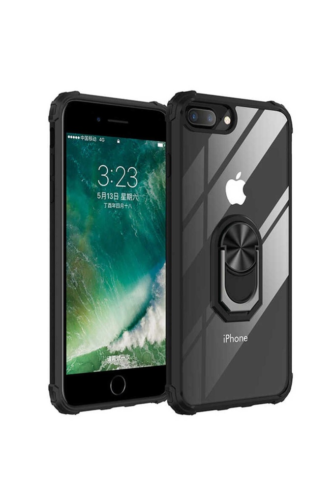 [RNZ-TA37872] Apple iPhone 8 Plus Uyumlu Kılıf Zore Mola Kapak (Siyah)