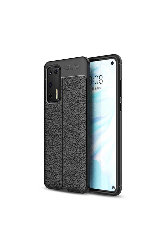 [RNZ-TA37783] Huawei P40 Uyumlu Kılıf Zore Niss Silikon Kapak (Siyah)