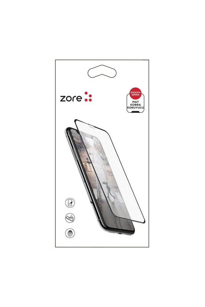 [RNZ-TA37087] Apple iPhone 8 Plus Uyumlu Zore Mat Kobra Ekran Koruyucu (Siyah)