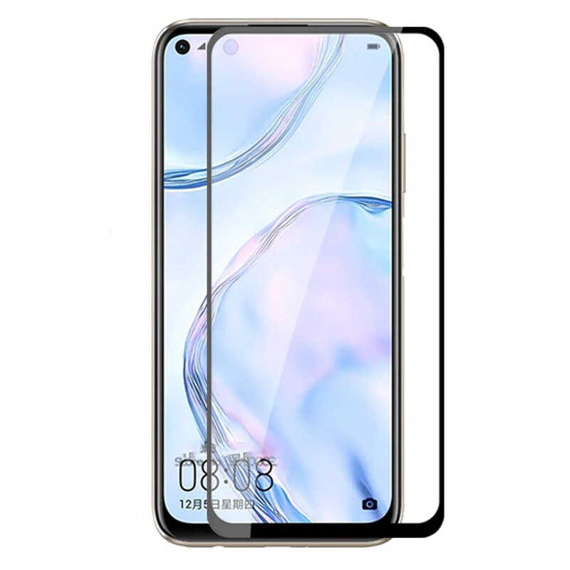 Huawei P40 Lite Uyumlu Zore Kenarları Kırılmaya Dayanıklı Cam Ekran Koruyucu