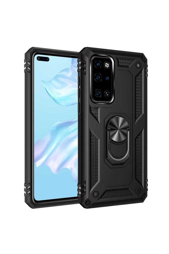 [RNZ-TA38023] Huawei P40 Uyumlu Kılıf Zore Vega Kapak (Siyah)