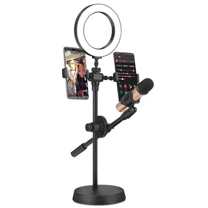 [RNZ-TA38143] Zore Dual Small Light Işıklı Telefon Tutucu 9cm Ring Light