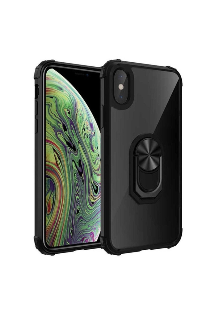 [RNZ-TA37880] Apple iPhone XS Uyumlu Kılıf Zore Mola Kapak (Siyah)