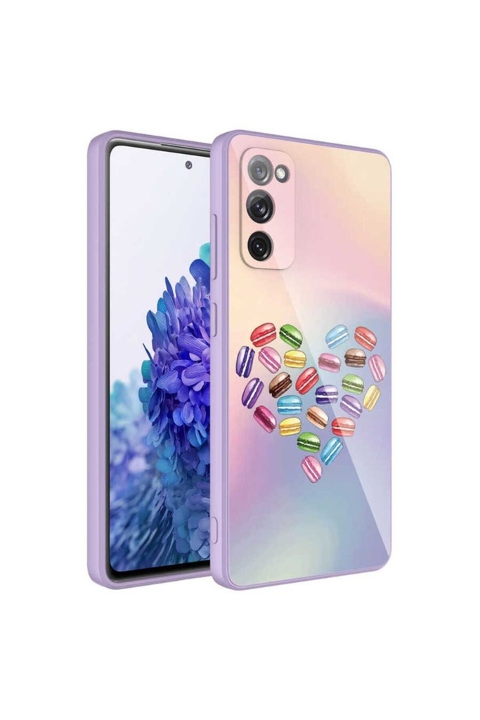 Samsung Galaxy S20 FE Uyumlu Kılıf Kamera Korumalı Desenli Sert Silikon Zore Epoksi Kapak