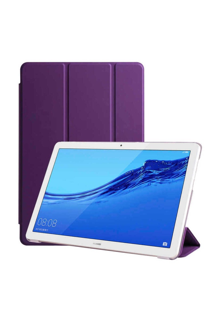 Huawei T5 10 inç Uyumlu Zore Smart Cover Standlı 1-1 Kılıf