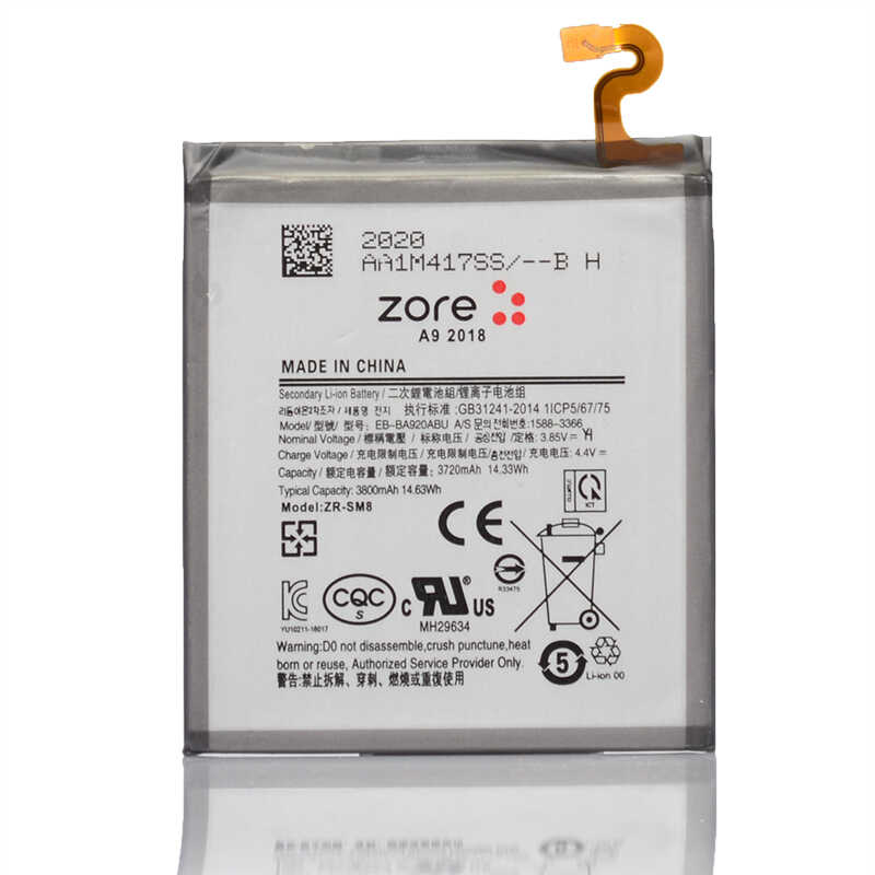 [RNZ-T12740] Samsung Galaxy A9 2018 Uyumlu Zore Tam Orjinal Batarya