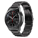 Samsung Gear S3 22mm Uyumlu Kordon Paslanmaz Metal Baklalı Tasarım KRD-04 Kayış