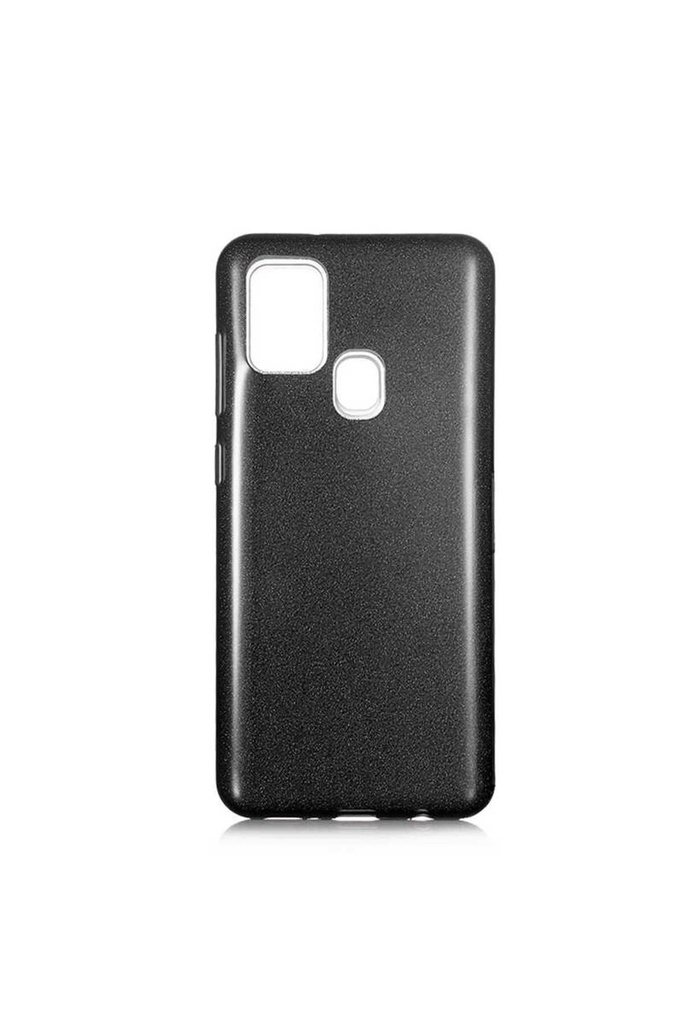 [RNZ-TA40156] Samsung Galaxy A21S Uyumlu Kılıf Zore Shining Silikon (Siyah)
