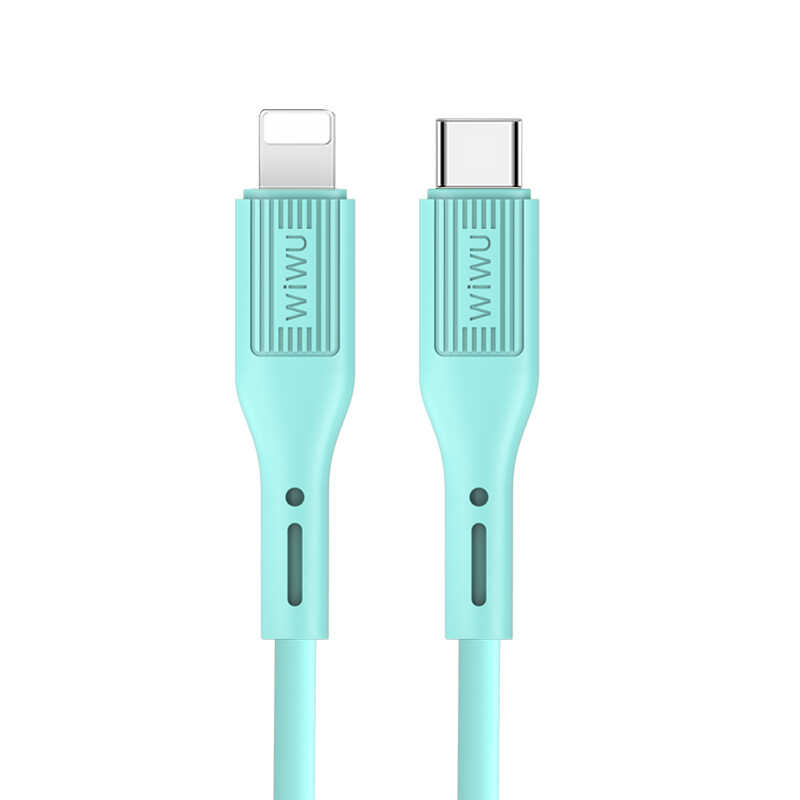[RNZ-TA37576] Wiwu G70 Vivid Type-C To Lightning PD Kablo (Mavi)