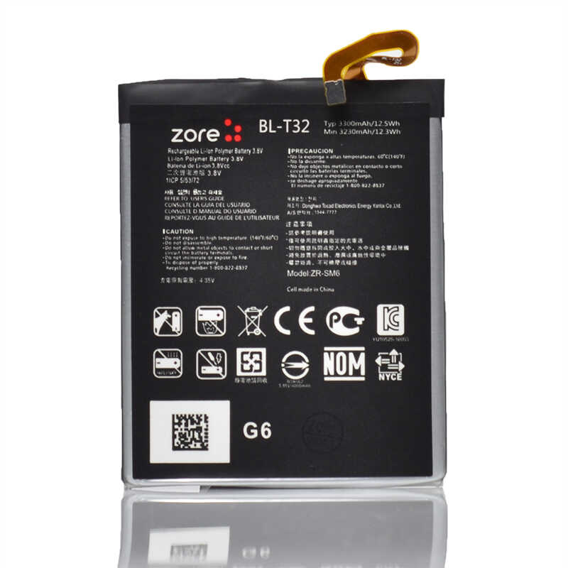 [RNZ-T12753] LG G6 Uyumlu Zore Tam Orjinal Batarya