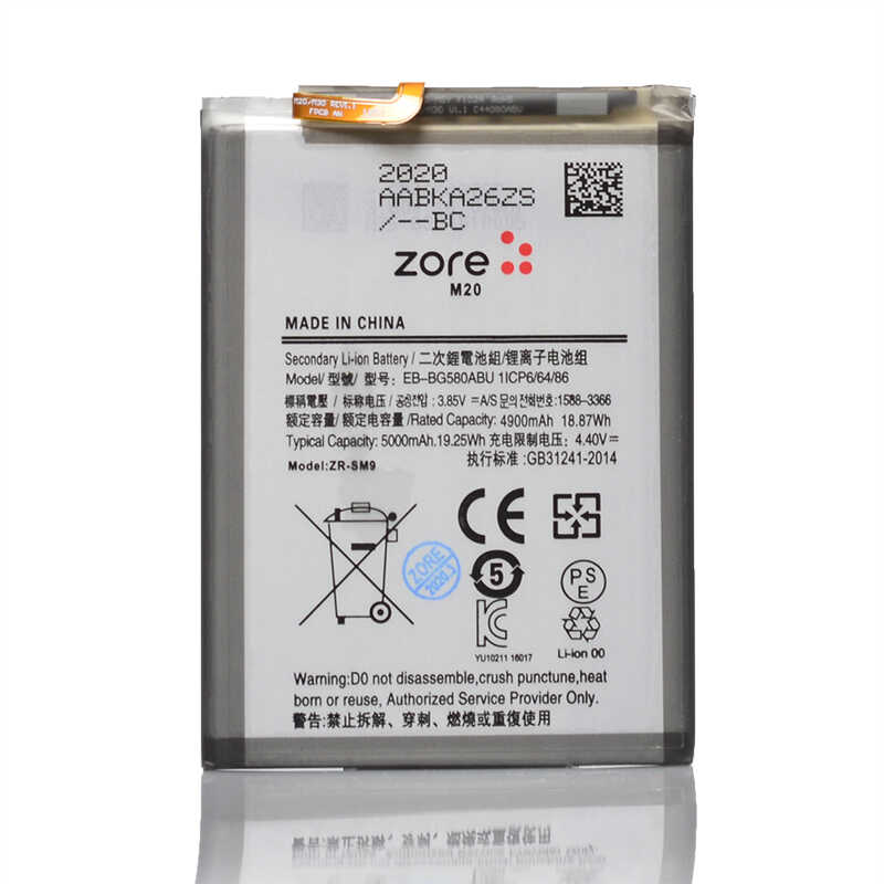 Samsung Galaxy M20 Uyumlu Zore Tam Orjinal Batarya
