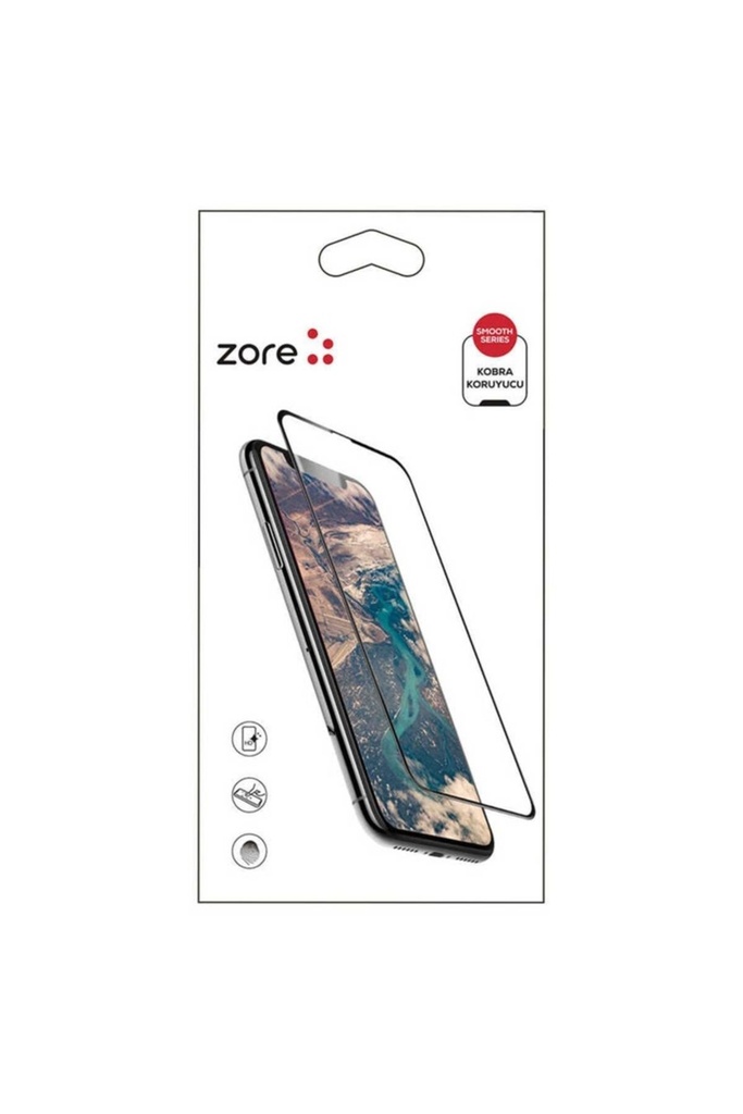 [RNZ-TA37453] Apple iPhone XS Max Uyumlu Zore Kobra Ekran Koruyucu (Siyah)