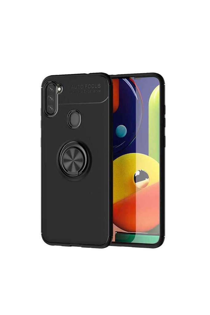 [RNZ-TA39914] Samsung Galaxy M11 Uyumlu Kılıf Zore Ravel Silikon Kapak (Siyah)
